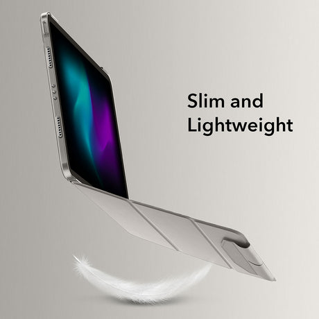 Husa de protectie tableta ESR Ascend Trifold compatibil cu iPad Pro 13 (2024) / iPad Pro 13 (2025), Gri