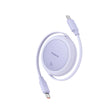 Cablu Baseus Free2Pull Mini (P10364500511-01), Type-C to Type-C, 60W, 1m, Retractable, Nebula Purple