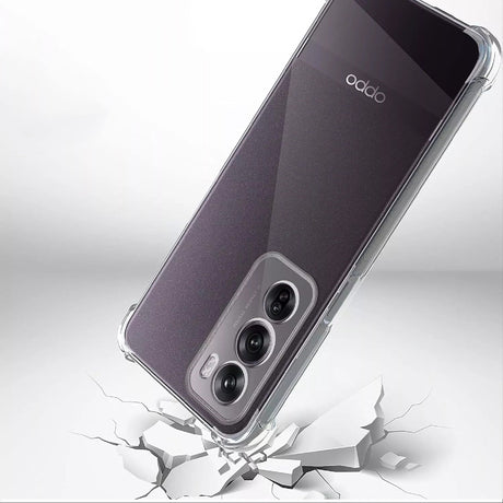 Husa de protectie Techsuit Shockproof Clear Silicone compatibil cu Oppo Reno12 Pro, Transparent