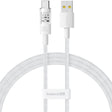 Cablu Baseus Gem (P10373002211-00), USB to Type-C, Super Fast Charging 100W, 1m, Moon White