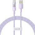 Cablu Baseus Gem (P10373002511-00), USB to Type-C, Super Fast Charging 100W, 1m, Nebula Purple