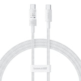 Cablu Baseus Gem (P10373000211-00), Type-C to Type-C, Super Fast Charging 100W, 1m, Moon White