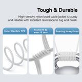 Cablu Baseus Gem (P10373000211-00), Type-C to Type-C, Super Fast Charging 100W, 1m, Moon White