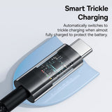 Cablu Baseus Gem (P10373000111-00), Type-C to Type-C, Super Fast Charging 100W, 1m, Cluster Black