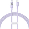 Cablu Baseus Gem (P10373001511-01), USB-C to Lightning, Fast Charging 20W, 2m, Nebula Purple