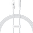 Cablu Baseus Gem (P10373001211-01), USB-C to Lightning, Fast Charging 20W, 2m, Moon White