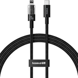 Cablu Baseus Gem (P10373001111-01), USB-C to Lightning, Fast Charging 20W, 2m, Cluster Black
