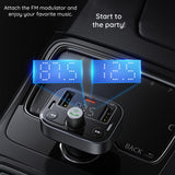 Gadget Baseus FM Modulator and Car Charger S-09 Pro (C10762200113-00), 2x USB, Type-C, Bluetooth 5.3, Digital Display, Negru