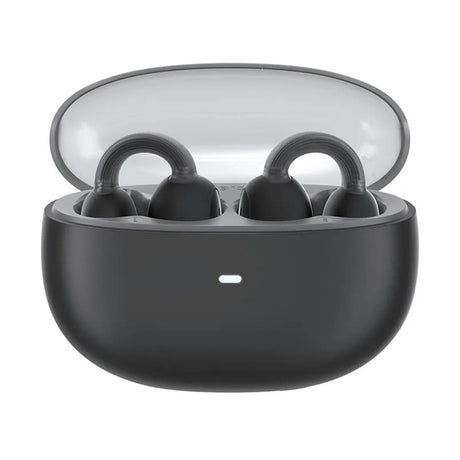 Casti Baseus AirGo 1 Ring (A00069201113-00), Bluetooth 5.3, TWS, Open-Ear Clip Design, Cluster Black