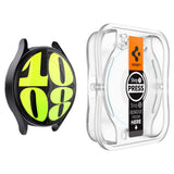 Accesoriu smartwatch Spigen (set de 2) Glas.tR EZ Fit (AGL08493) compatibil cu Samsung Galaxy Watch7 44mm, Transparent
