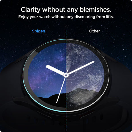 Accesoriu smartwatch Spigen (set de 2) Glas.tR EZ Fit (AGL08493) compatibil cu Samsung Galaxy Watch7 44mm, Transparent