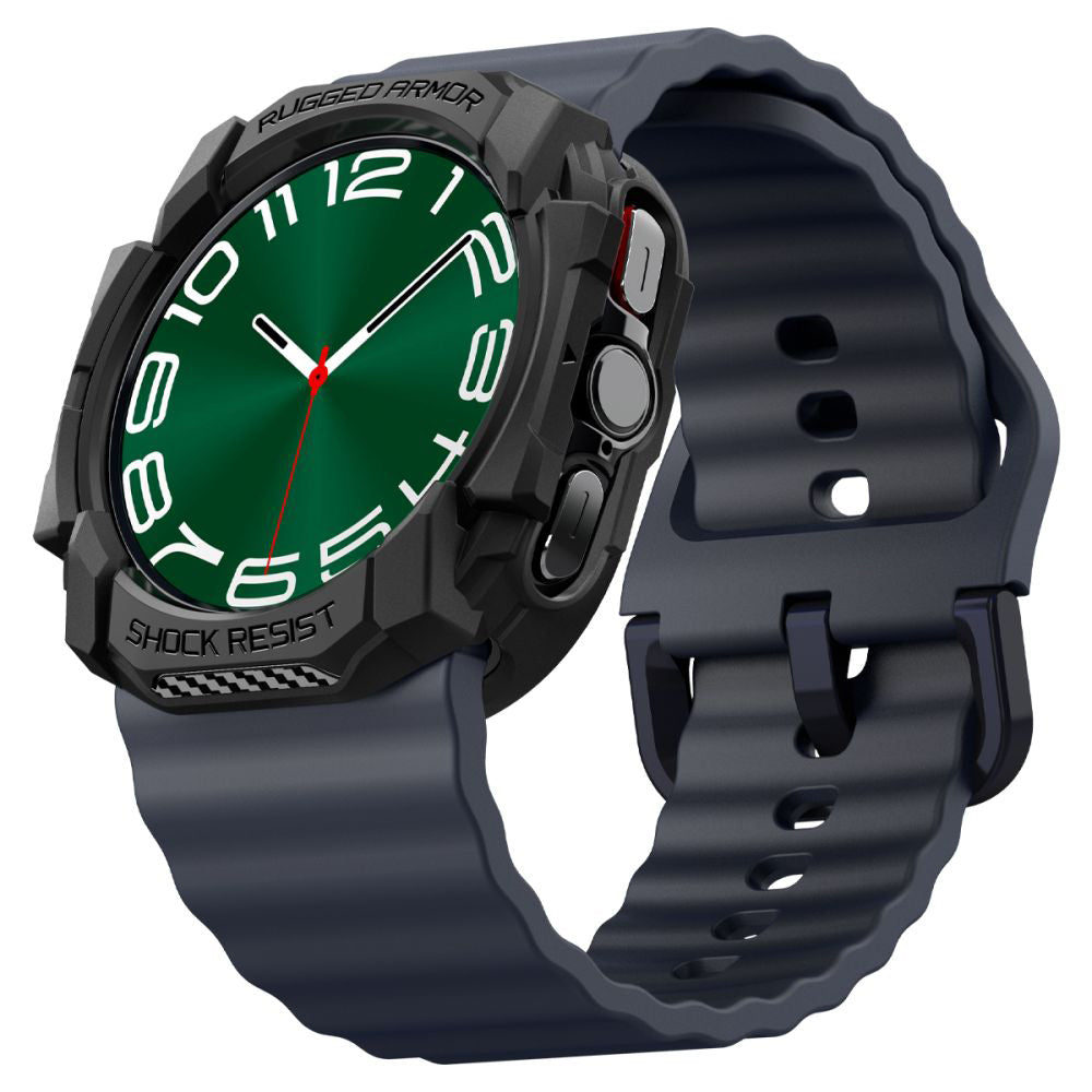 Accesoriu smartwatch Spigen Rugged Armor (ACS08426) compatibil cu Samsung Galaxy Watch Ultra 47mm, Negru