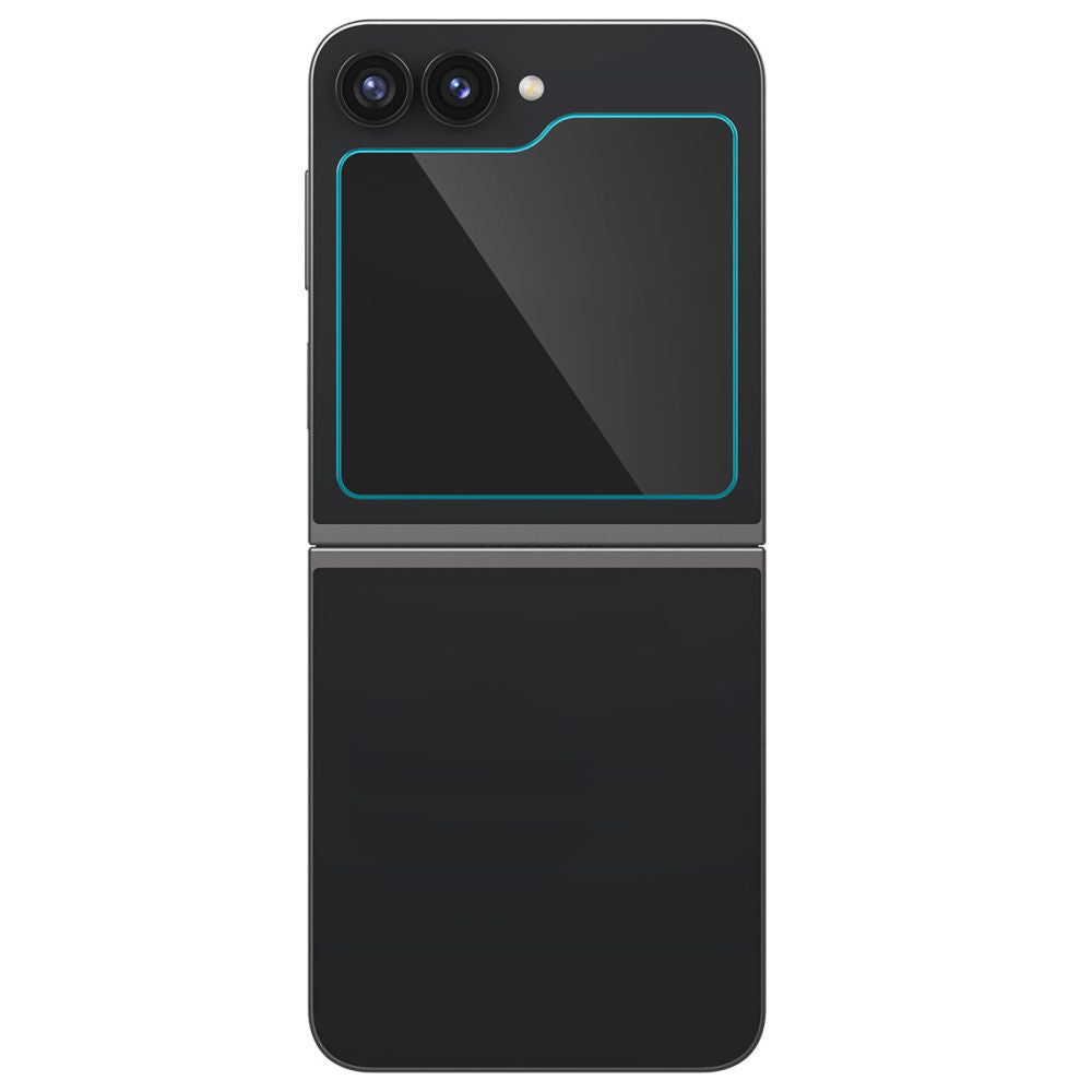 Folie de protectie Spigen (set de 2) Glas.tR EZ-FIT (AGL07972) compatibil cu Samsung Galaxy Z Flip6 / Flip7 FE, Transparent