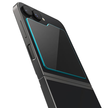 Folie de protectie Spigen (set de 2) Glas.tR EZ-FIT (AGL07972) compatibil cu Samsung Galaxy Z Flip6 / Flip7 FE, Transparent