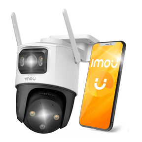 Imou Outdoor Camera Cruiser Dual (IPC-S7XP-8M0WED-0360B), 8MP, Two-way Talk, Human Detection, Night Vision, IP66, Alb