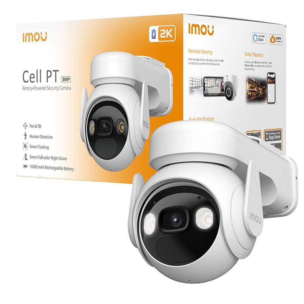 Imou Outdoor Camera Cell PT (IPC-K9EP-3T0WE), 3MP, Two-way Talk, Type-C, 15000mAh, Alb