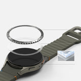 Accesoriu smartwatch Ringke Bezel Styling compatibil cu Samsung Galaxy Watch7 40mm, Argintiu Pattern5 (Cb-Gw7-40-01)
