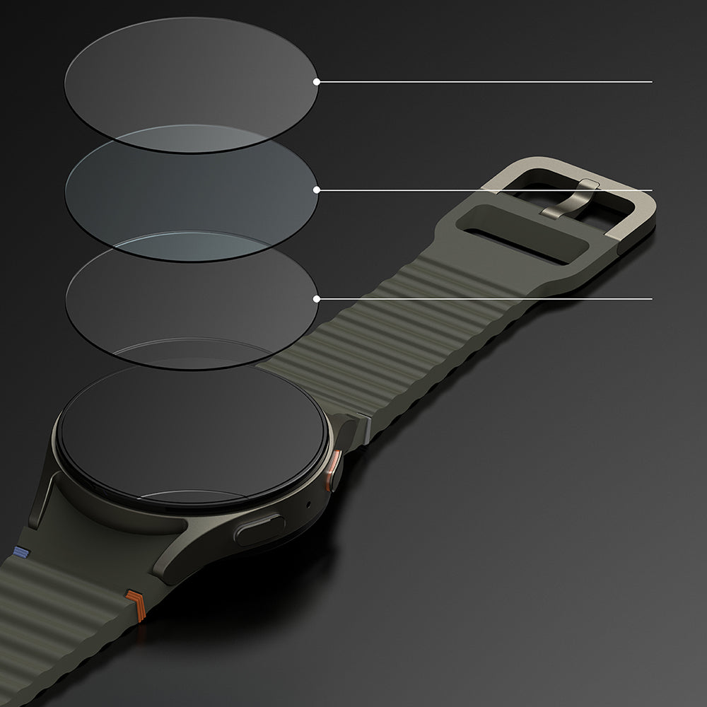 Accesoriu smartwatch Ringke Bezel Styling compatibil cu Samsung Galaxy Watch7 40mm, Argintiu Pattern7 (Cb-Gw7-40-03)