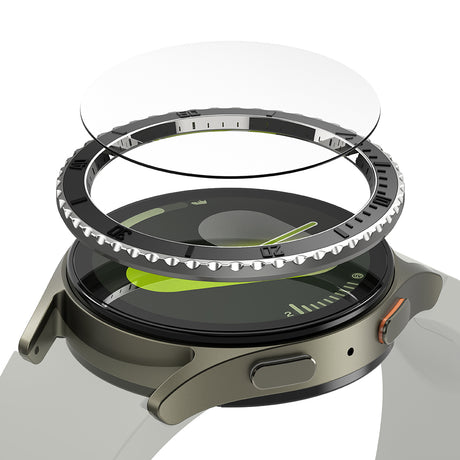 Accesoriu smartwatch Ringke Premium Bezel Styling compatibil cu Samsung Galaxy Watch7 40mm, Negru Pattern3 (Cb-Gw7-40-96)