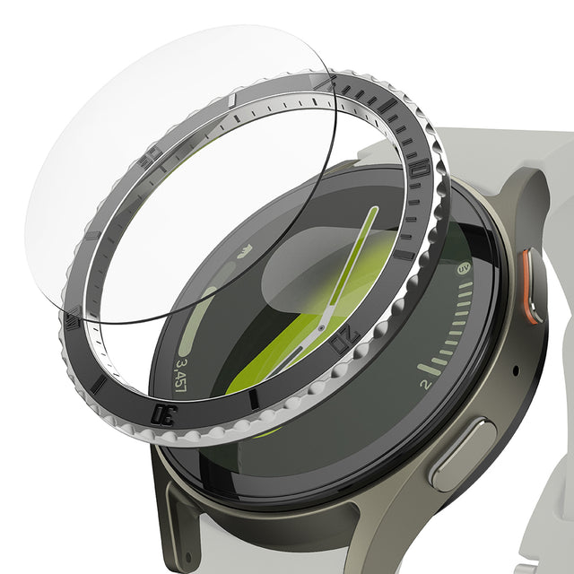Accesoriu smartwatch Ringke Premium Bezel Styling compatibil cu Samsung Galaxy Watch7 40mm, Negru Pattern3 (Cb-Gw7-40-96)