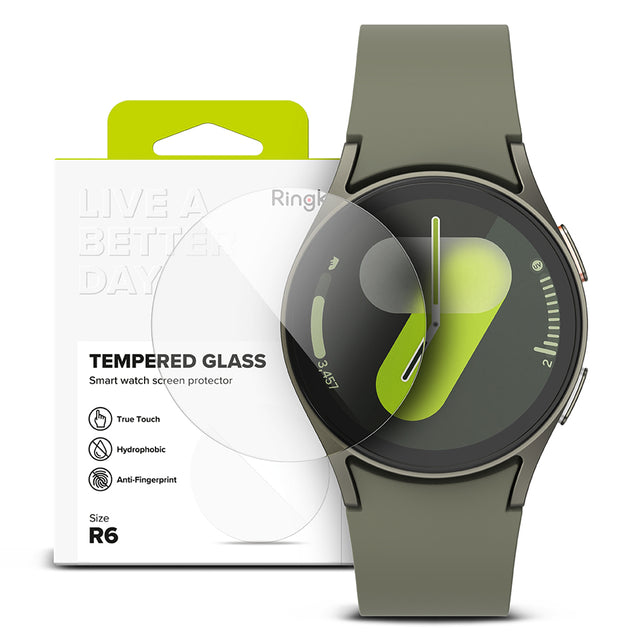Folie de protectie smartwatch Ringke Tempered Glass R6 (set de 4) compatibil cu Samsung Galaxy Watch7 44mm, Transparent
