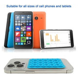 Suport Techsuit Phone (SPP-PAD), Suction Pad for Selfies, Silicone, Adhesive Mount, Rectangular Shape, Roz Pudra