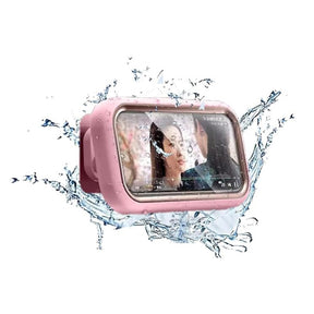 Suport Techsuit Phone (LC-999), Wall Box Case, Anti-Fog, Retractable, Adjustable, Waterproof, for 4-7" Phones, Auriu Pink