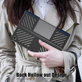 Husă Techsuit FoldPro albastră pentru tableta Lenovo Tab Plus