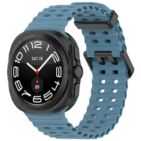 Curea smartwatch Techsuit Watchband (W062) compatibil cu Samsung Galaxy Watch Ultra 47mm / Watch Ultra 2, Teal Blue