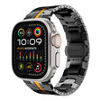 Curea smartwatch Techsuit Watchband (W063) compatibil cu Apple Watch 1/2/3/4/5/6/7/8/9/10/11/SE/SE 2/SE 3/Ultra/2/3 (42/44/45/46/49mm), Negru Orange