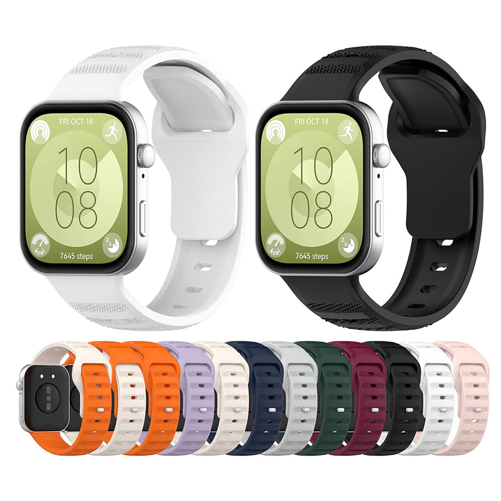 Curea smartwatch Techsuit Watchband (W050) compatibil cu Huawei Watch Fit 3 / Fit 4 / Fit 4 Pro, Bej