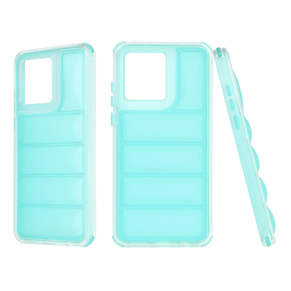 Husa de protectie Techsuit Wave Shield compatibil cu Motorola Moto G84, Turcoaz
