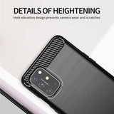 Husa de protectie Techsuit Carbon Silicone compatibil cu OnePlus 9, Negru