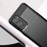 Husa de protectie Techsuit Carbon Silicone compatibil cu OnePlus 9 Pro, Negru