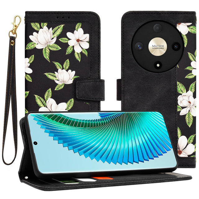 Husa de protectie Techsuit FlipCraft compatibil cu Honor Magic6 Lite, Flowers of the Dawn