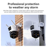 Imou Outdoor Camera Cruiser Dual (IPC-S7XP-8M0WED-0360B), 8MP, Two-way Talk, Human Detection, Night Vision, IP66, Alb