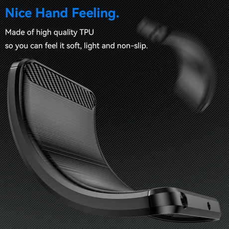 Husa de protectie Techsuit Carbon Silicone compatibil cu Nothing CMF Phone 1, Negru