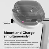 Casti Ringke Protection Case Onyx Magnetic, for Samsung Galaxy Buds 3 / 3 Pro / 3 FE, Non-Slip Texture, Carabiner Hole, Negru