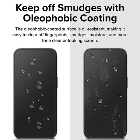 Folie de protectie Ringke Easy Slide Tempered Glass (set de 2) compatibil cu iPhone 16 Pro Max, Negru