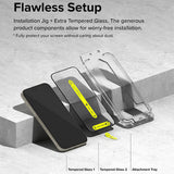 Folie de protectie Ringke Easy Slide Tempered Glass (set de 2) compatibil cu iPhone 16 Pro Max, Negru