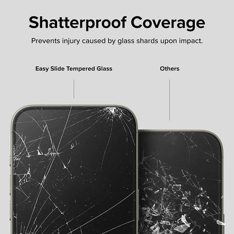 Folie de protectie Ringke Easy Slide Tempered Glass (set de 2) compatibil cu iPhone 16 Pro, Transparent