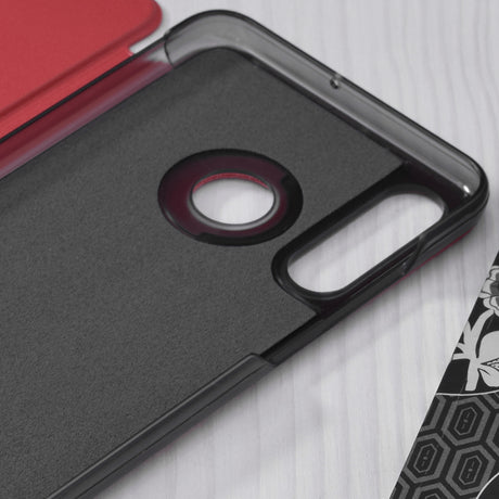 Husa de protectie Techsuit eFold Series compatibil cu Huawei P30 Lite / P30 Lite New Edition, Rosu