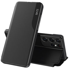Husa de protectie Techsuit eFold Series compatibil cu Samsung Galaxy S21 Ultra 5G, Negru