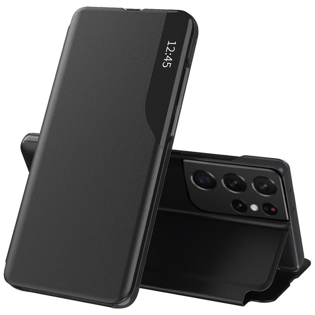 Husa de protectie Techsuit eFold Series compatibil cu Samsung Galaxy S21 Ultra 5G, Negru