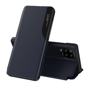 Husa de protectie Techsuit eFold Series compatibil cu Samsung Galaxy A12 / A12 Nacho, Albastru Inchis