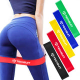 Gadget Techsuit (set de 5) Exercice Elastic Resistance Bands (TS-01), for Home Training, Yoga, Fitness, Pilates, Multicolor