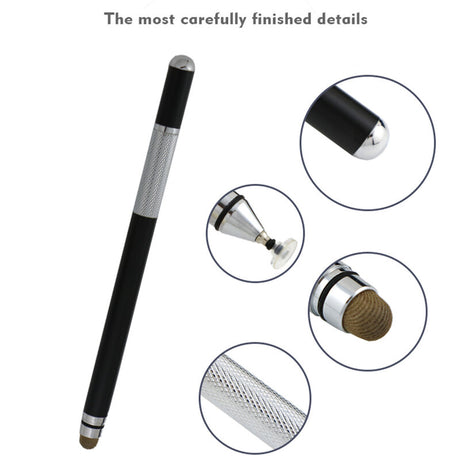 Stylus Techsuit Stylus Pen (JC03), Aluminum Alloy, Android, iOS, Microsoft, Negru
