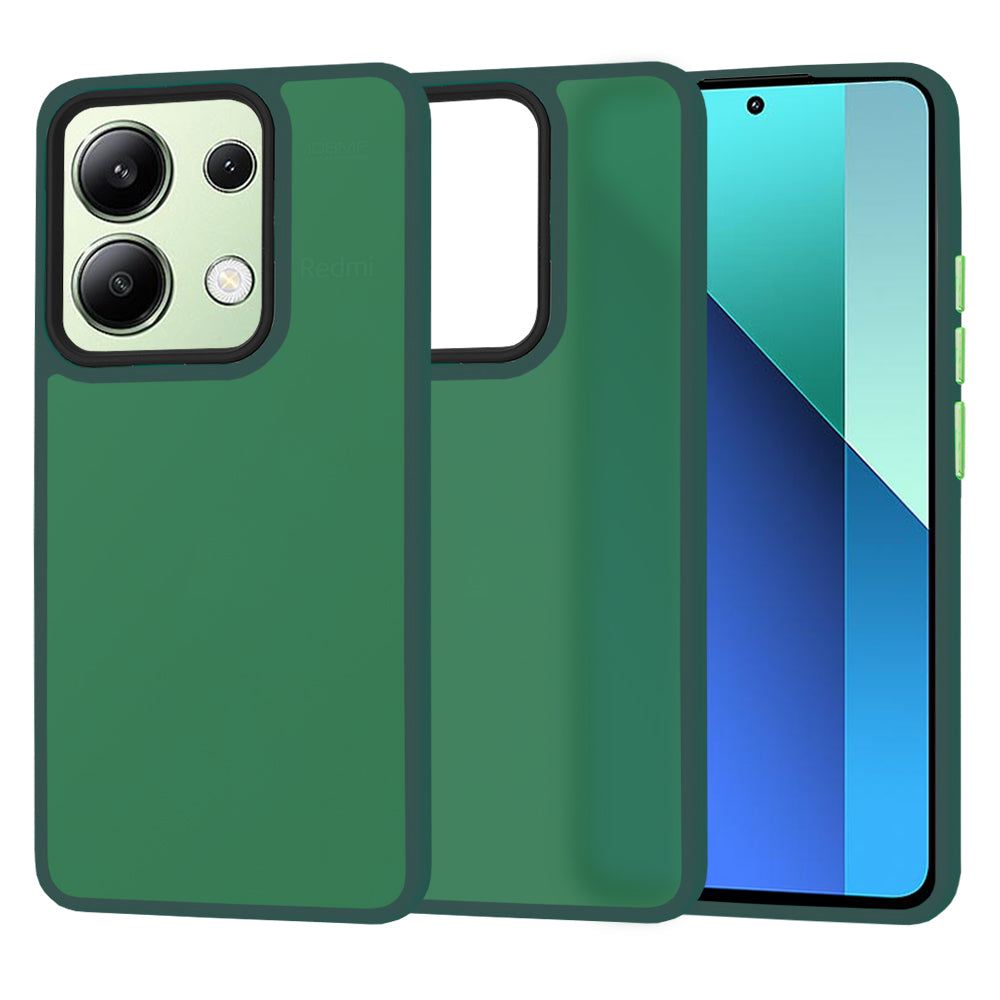 Husa de protectie Techsuit HaloFrost Series compatibil cu Xiaomi Redmi Note 13 4G, Bleumarin Green
