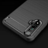 Husa de protectie Techsuit Carbon Silicone compatibil cu Huawei nova 5T / Honor 20, Negru