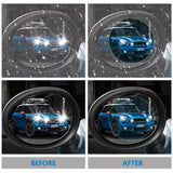 Gadget Techsuit Rainproof Film (set de 2), for Car Rear-View Mirror, 95 x 135mm, Transparent